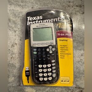 NEW Texas Instruments TI-84 Plus Graphing Calculator 2009 Black Silver